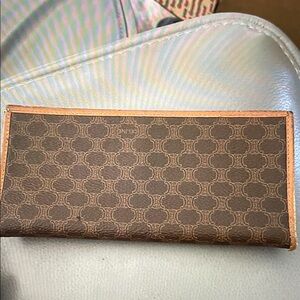 Celine Tan Leather Interior Continental Wallet